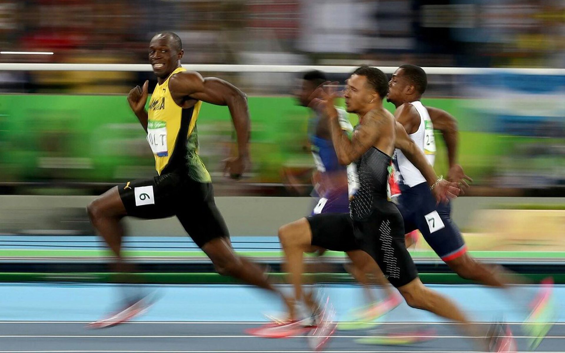 Cámara Canon capta el vuelo de Usain Bolt