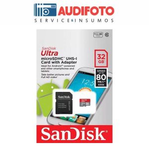 Memoria SDHC UHS-I 32gb C10 80mb/s